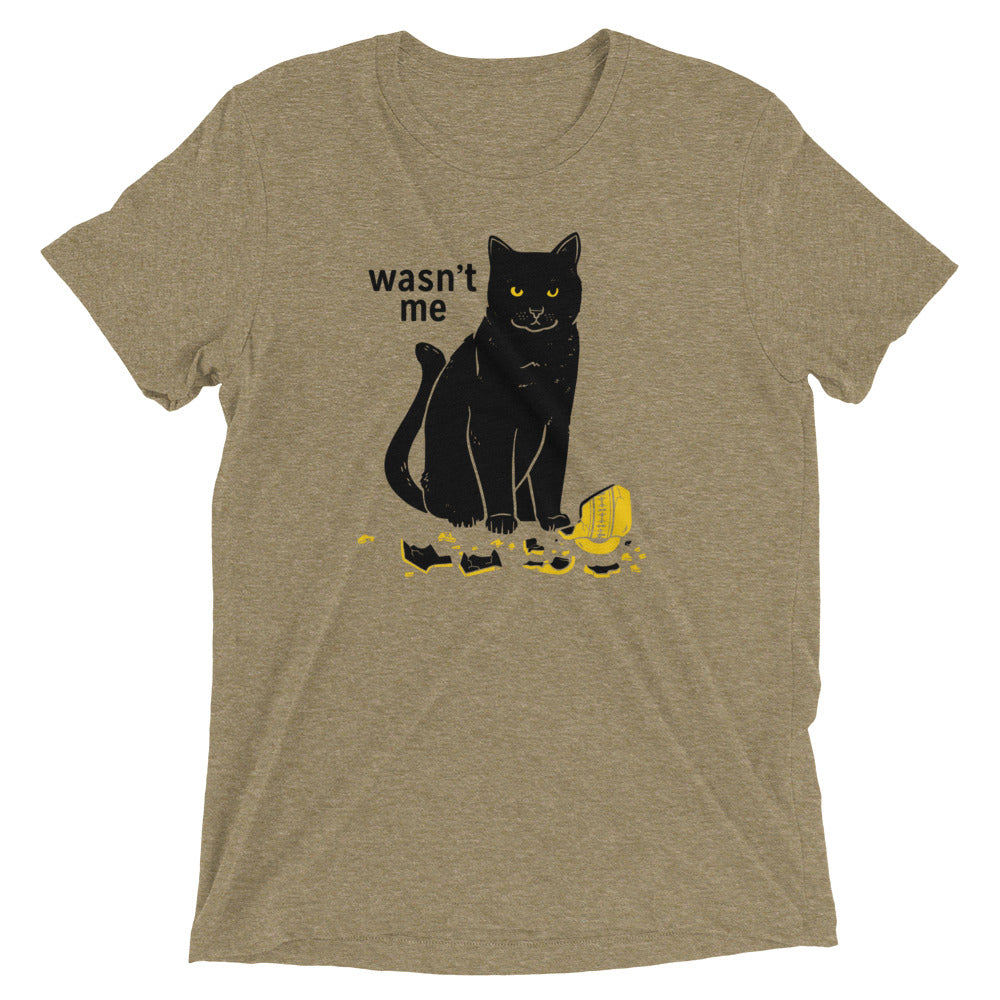 Wasn't Me Men's Tri-Blend Tee Hoodie, Sweatshirt | CoreVibeTees.com (Image 3)
