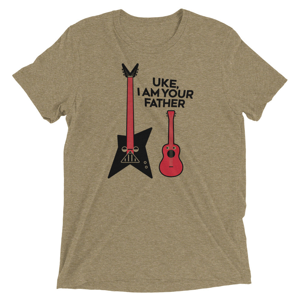 Uke, I Am Your Father Men's Tri-Blend Tee Hoodie, Sweatshirt | CoreVibeTees.com (Image 3)