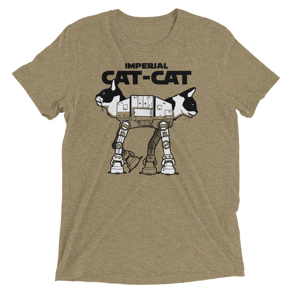 Cat-Cat Men's Tri-Blend Tee Hoodie, Sweatshirt | CoreVibeTees.com (Image 3)