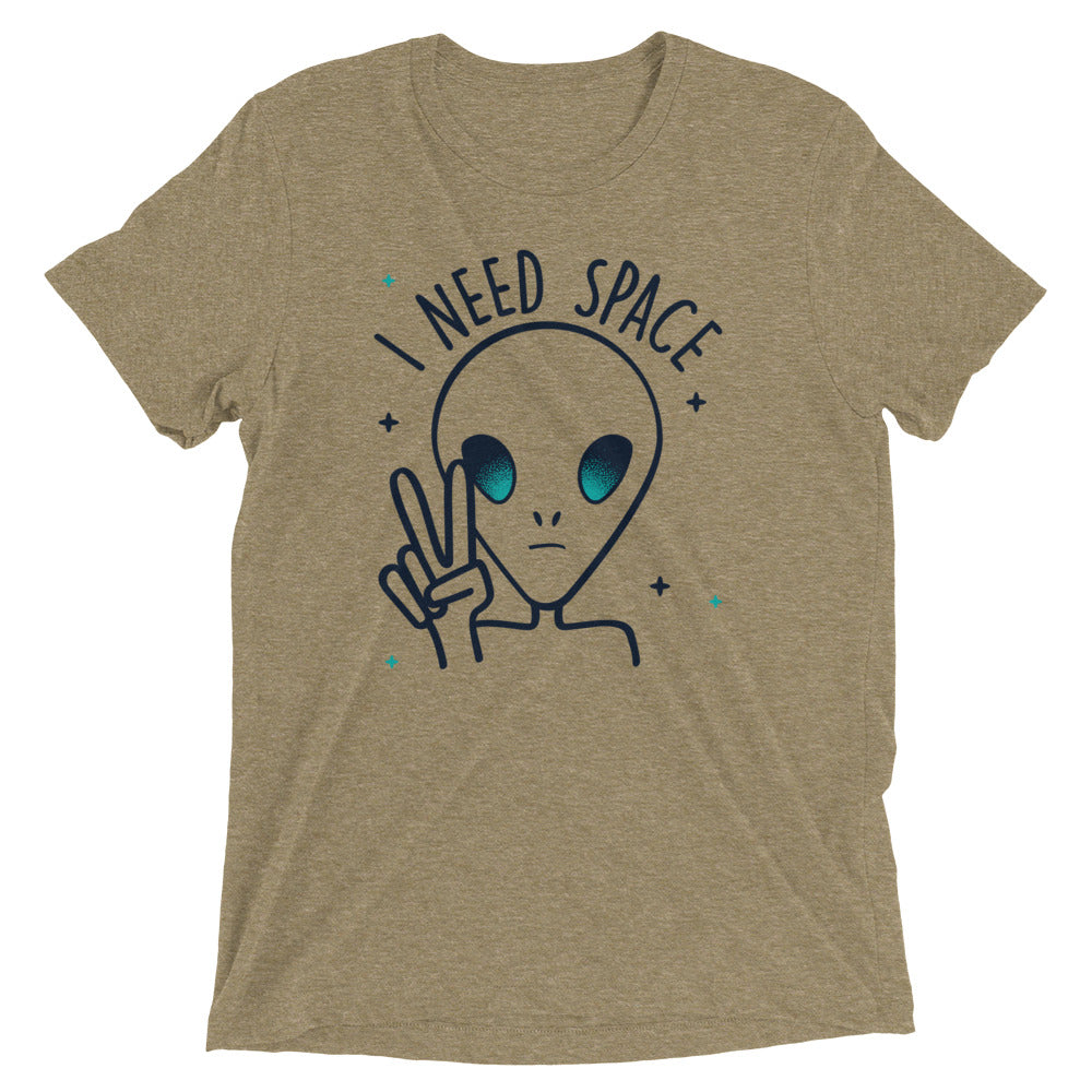 I Need Space Men's Tri-Blend Tee Hoodie, Sweatshirt | CoreVibeTees.com (Image 3)