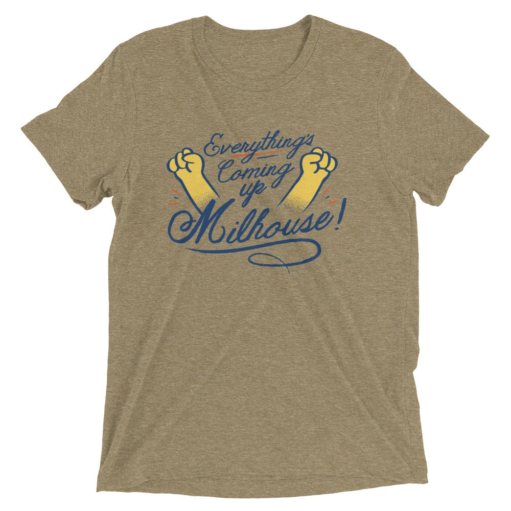 Everything's Coming Up Milhouse! Men's Tri-Blend Tee Hoodie, Sweatshirt | CoreVibeTees.com (Image 2)