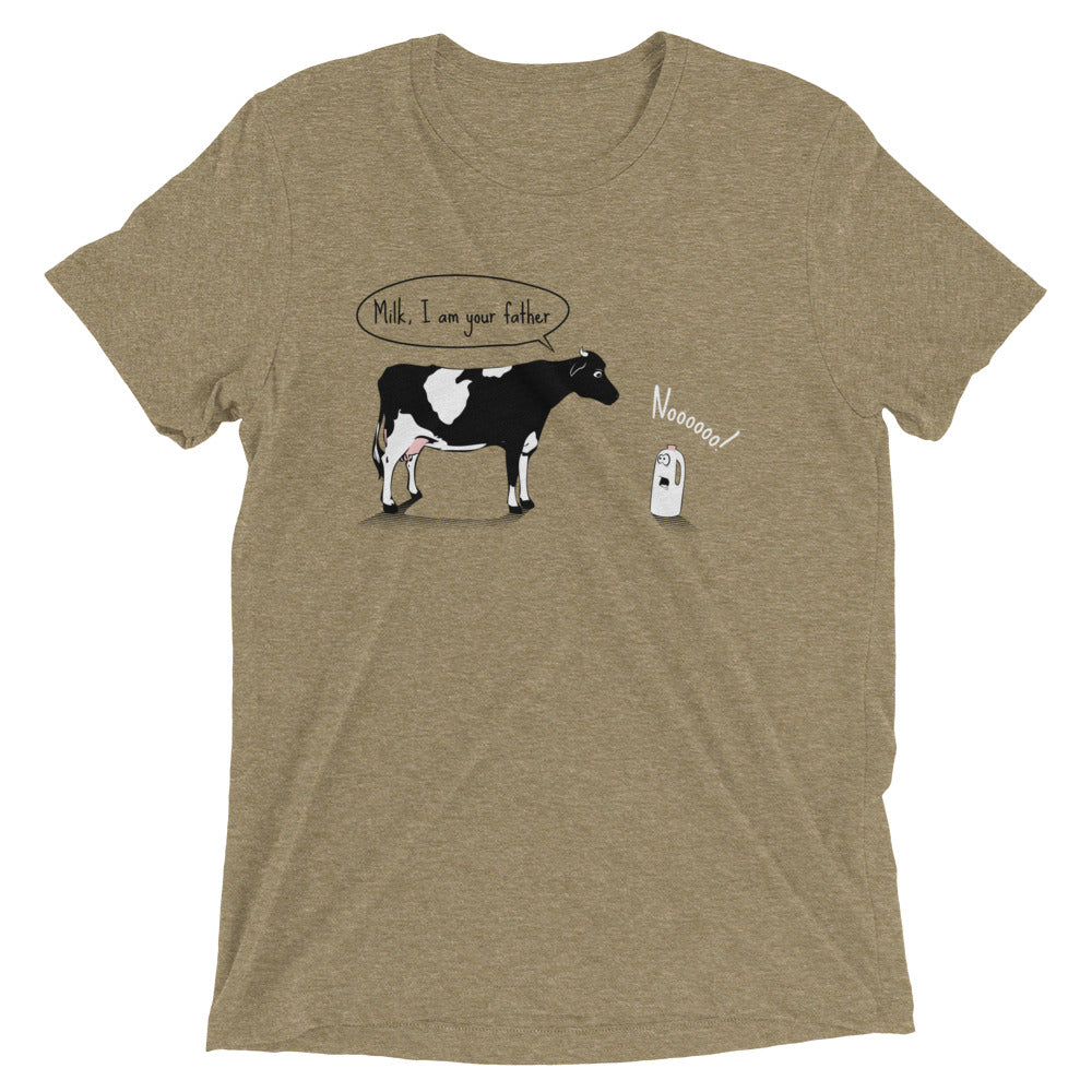 Milk, I am your father Men's Tri-Blend Tee Hoodie, Sweatshirt | CoreVibeTees.com (Image 4)