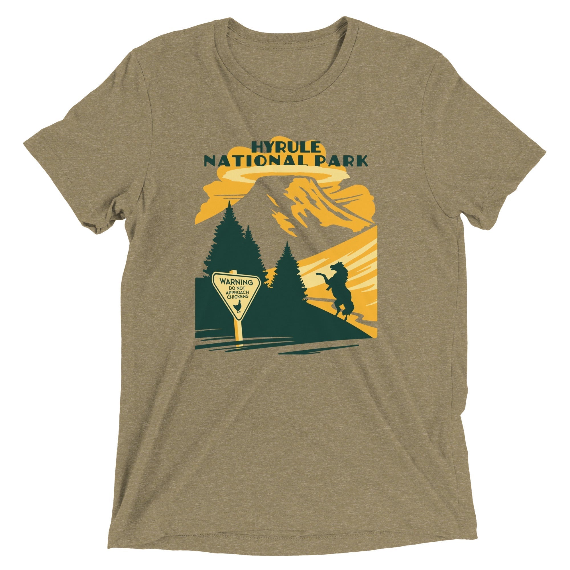 Hyrule National Park Men's Tri-Blend Tee Hoodie, Sweatshirt | CoreVibeTees.com (Image 4)