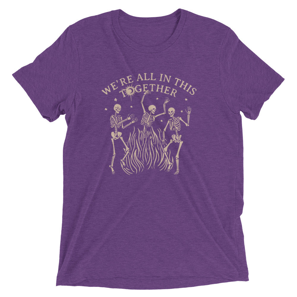 We're All In This Together Men's Tri-Blend Tee Hoodie, Sweatshirt | CoreVibeTees.com (Image 4)