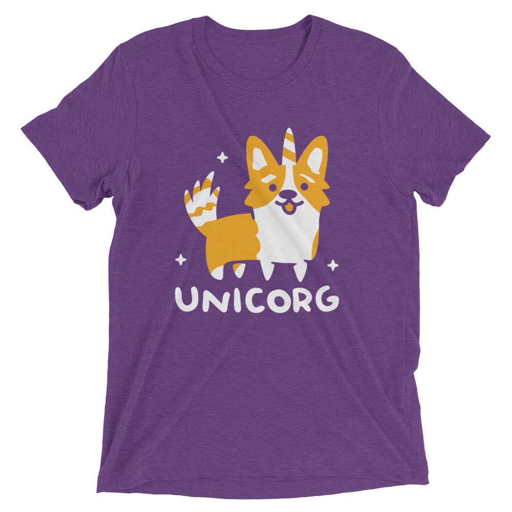 Unicorg Men's Tri-Blend Tee Hoodie, Sweatshirt | CoreVibeTees.com (Image 4)