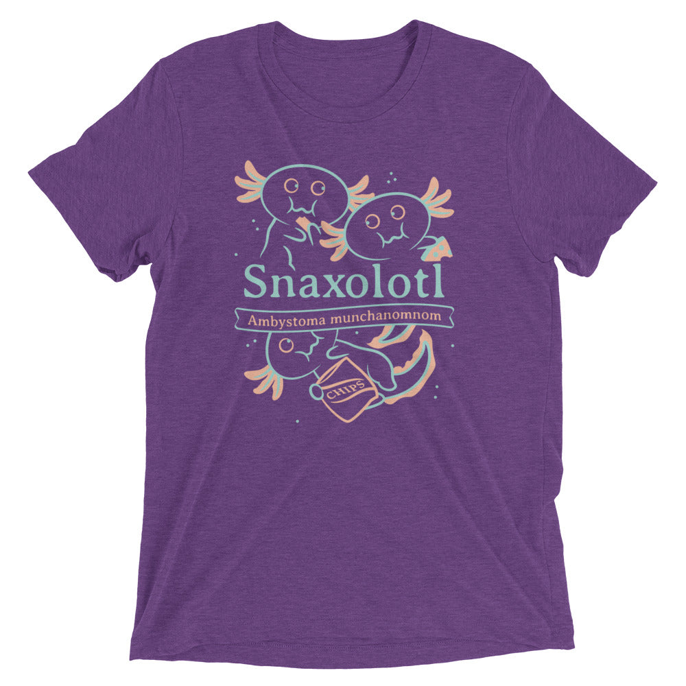 Snaxolotl Men's Tri-Blend Tee Hoodie, Sweatshirt | CoreVibeTees.com (Image 5)
