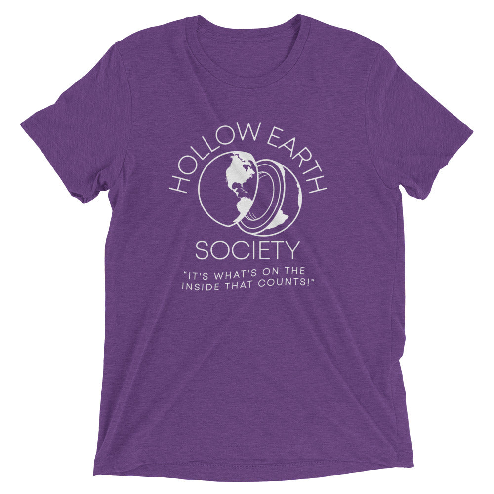 Hollow Earth Society Men's Tri-Blend Tee Hoodie, Sweatshirt | CoreVibeTees.com (Image 4)