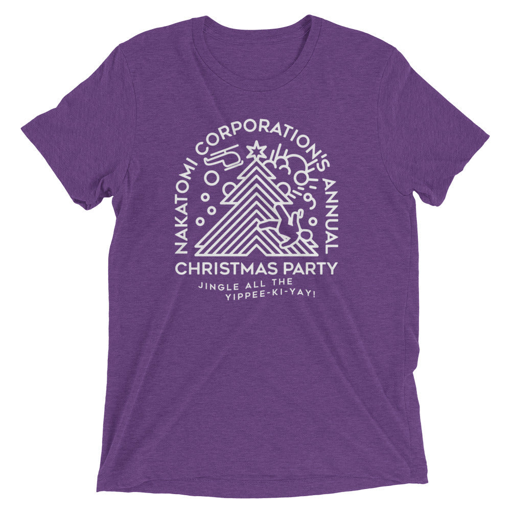 Nakatomi Christmas Party Men's Tri-Blend Tee Hoodie, Sweatshirt | CoreVibeTees.com (Image 5)