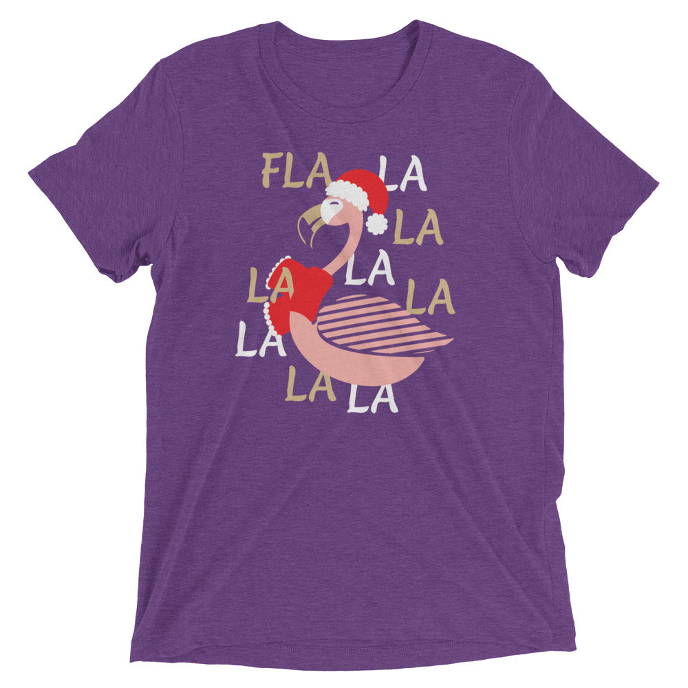 Fla La La Lamingo Men's Tri-Blend Tee Hoodie, Sweatshirt | CoreVibeTees.com (Image 5)