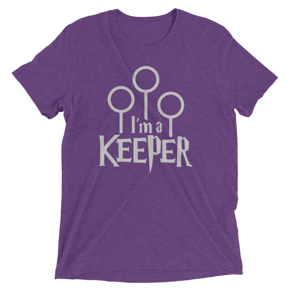 I'm A Keeper Men's Tri-Blend Tee Hoodie, Sweatshirt | CoreVibeTees.com (Image 3)