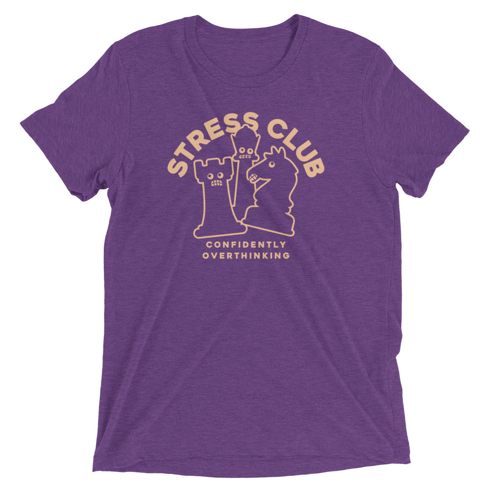 Stress Club Men's Tri-Blend Tee Hoodie, Sweatshirt | CoreVibeTees.com (Image 4)
