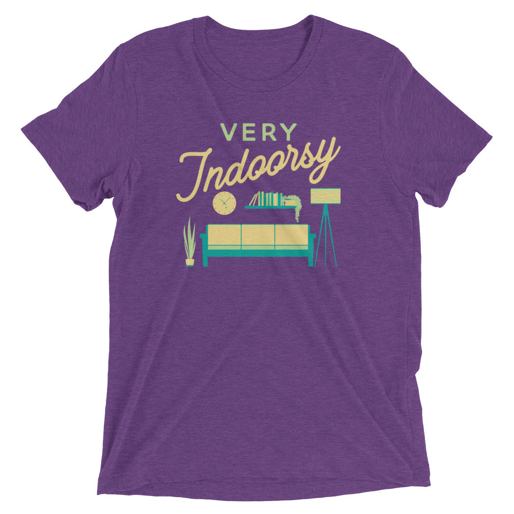 Very Indoorsy Men's Tri-Blend Tee Hoodie, Sweatshirt | CoreVibeTees.com (Image 5)