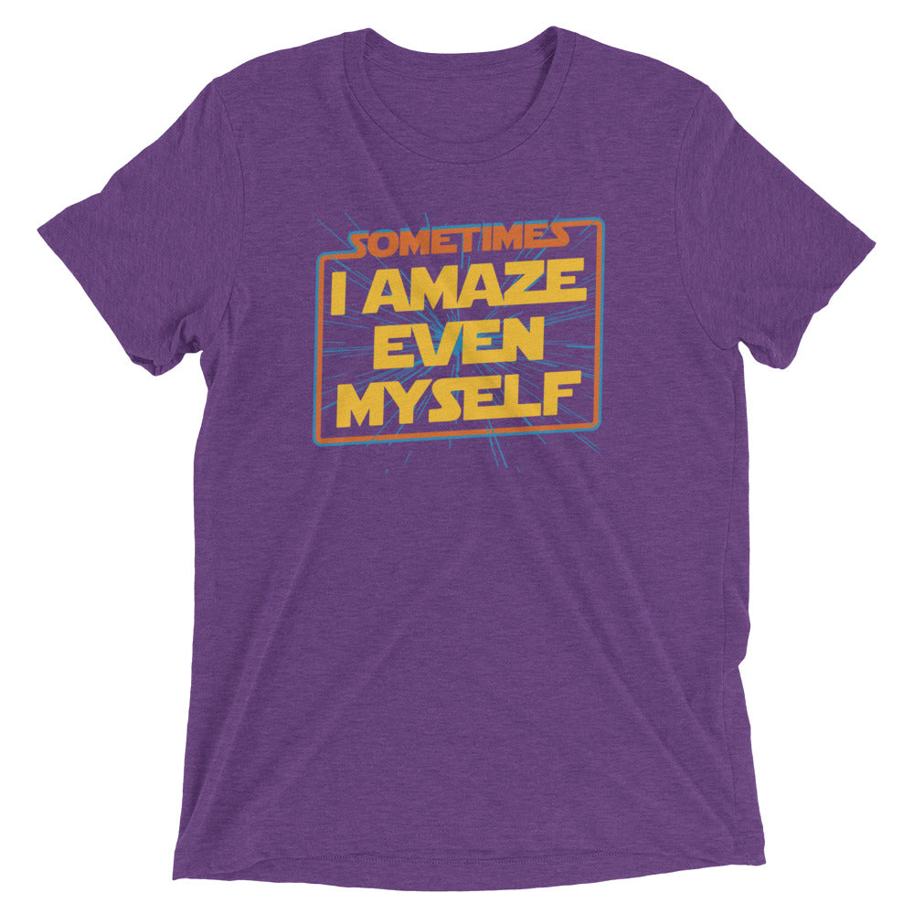 Sometimes I Even Amaze Myself Men's Tri-Blend Tee Hoodie, Sweatshirt | CoreVibeTees.com (Image 3)