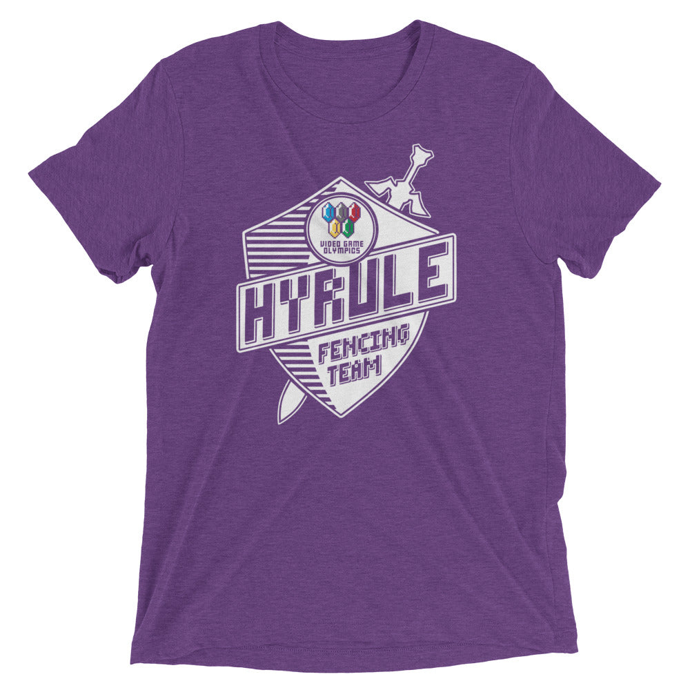 Hyrule Fencing Team Men's Tri-Blend Tee Hoodie, Sweatshirt | CoreVibeTees.com (Image 5)