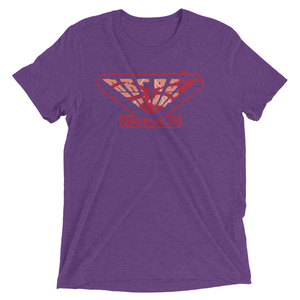 Arcade Men's Tri-Blend Tee Hoodie, Sweatshirt | CoreVibeTees.com (Image 2)