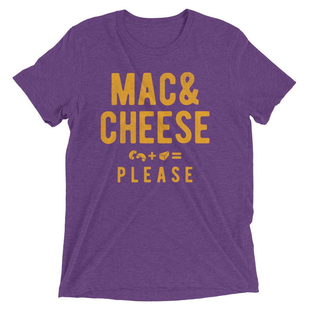 Mac And Cheese Please Men's Tri-Blend Tee Hoodie, Sweatshirt | CoreVibeTees.com (Image 4)