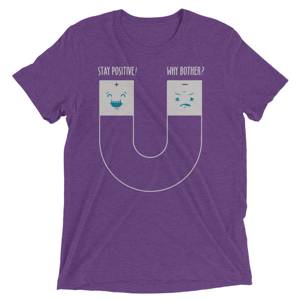Stay Positive Men's Tri-Blend Tee Hoodie, Sweatshirt | CoreVibeTees.com (Image 4)