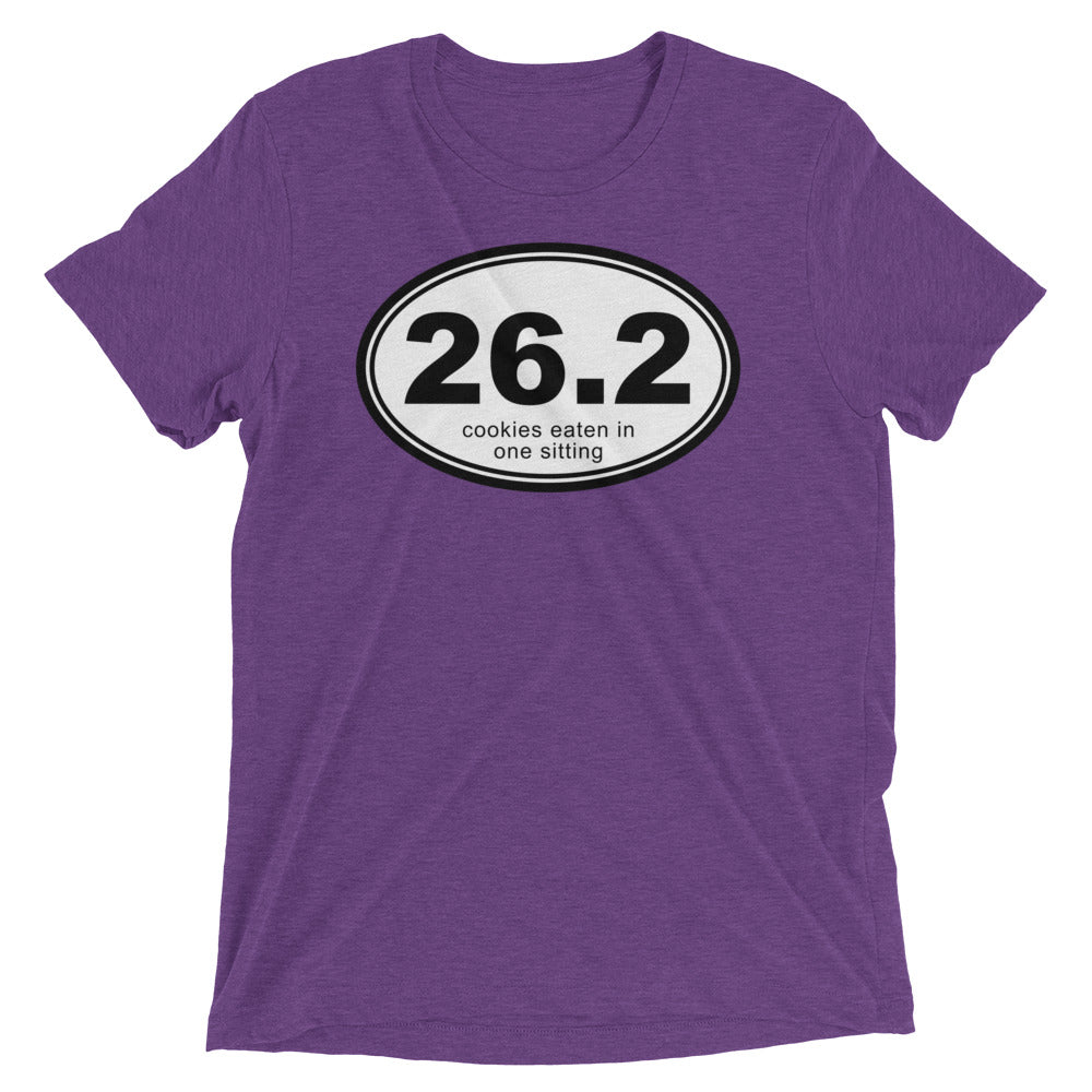 26.2 Cookies Eaten In One Sitting Men's Tri-Blend Tee Hoodie, Sweatshirt | CoreVibeTees.com (Image 3)