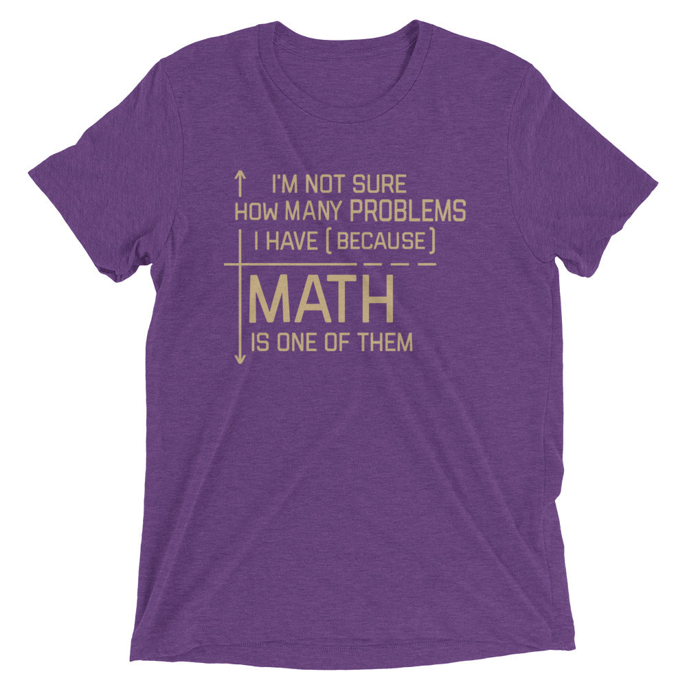 I'm Not Sure How Many Problems I Have Men's Tri-Blend Tee Hoodie, Sweatshirt | CoreVibeTees.com (Image 3)