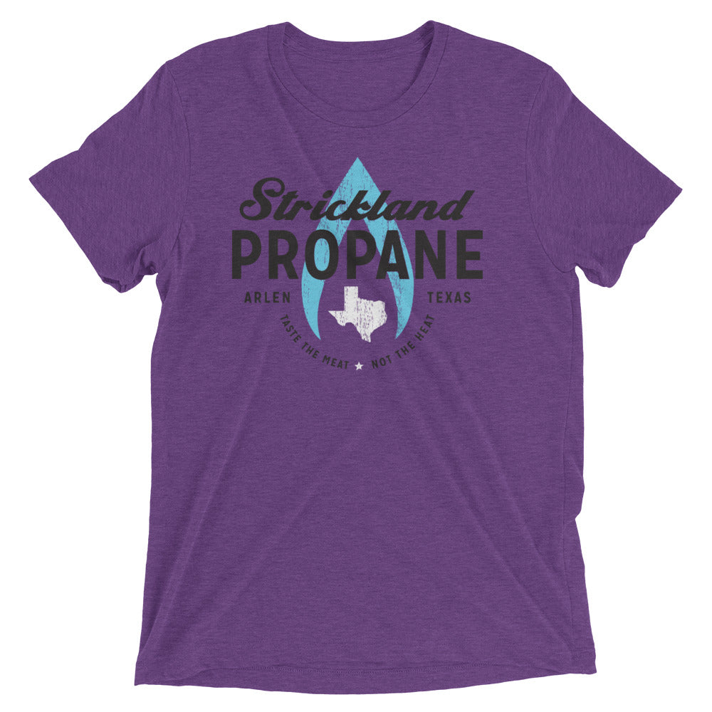 Strickland Propane Men's Tri-Blend Tee Hoodie, Sweatshirt | CoreVibeTees.com (Image 2)