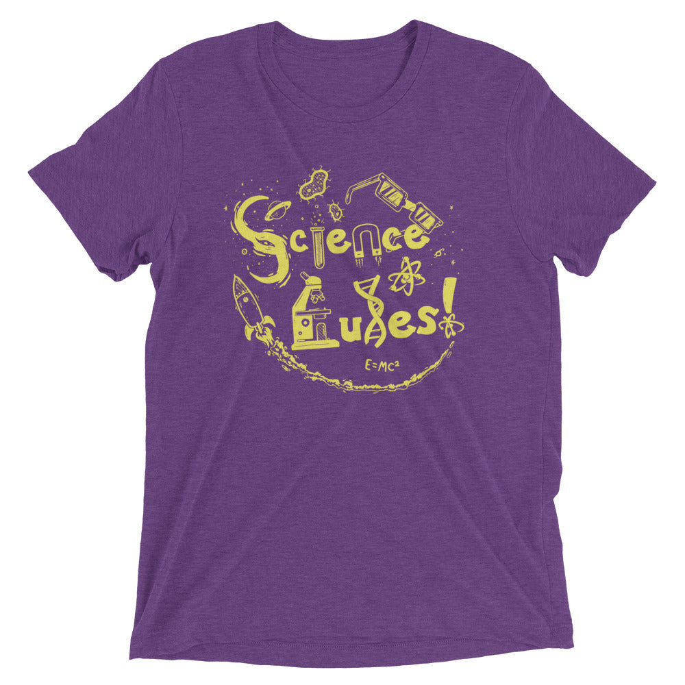 Science Rules! Men's Tri-Blend Tee Hoodie, Sweatshirt | CoreVibeTees.com (Image 5)