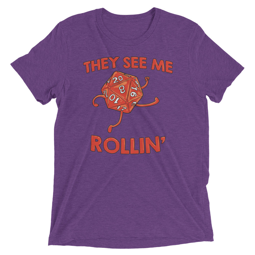 They See Me Rollin' Men's Tri-Blend Tee Hoodie, Sweatshirt | CoreVibeTees.com (Image 2)