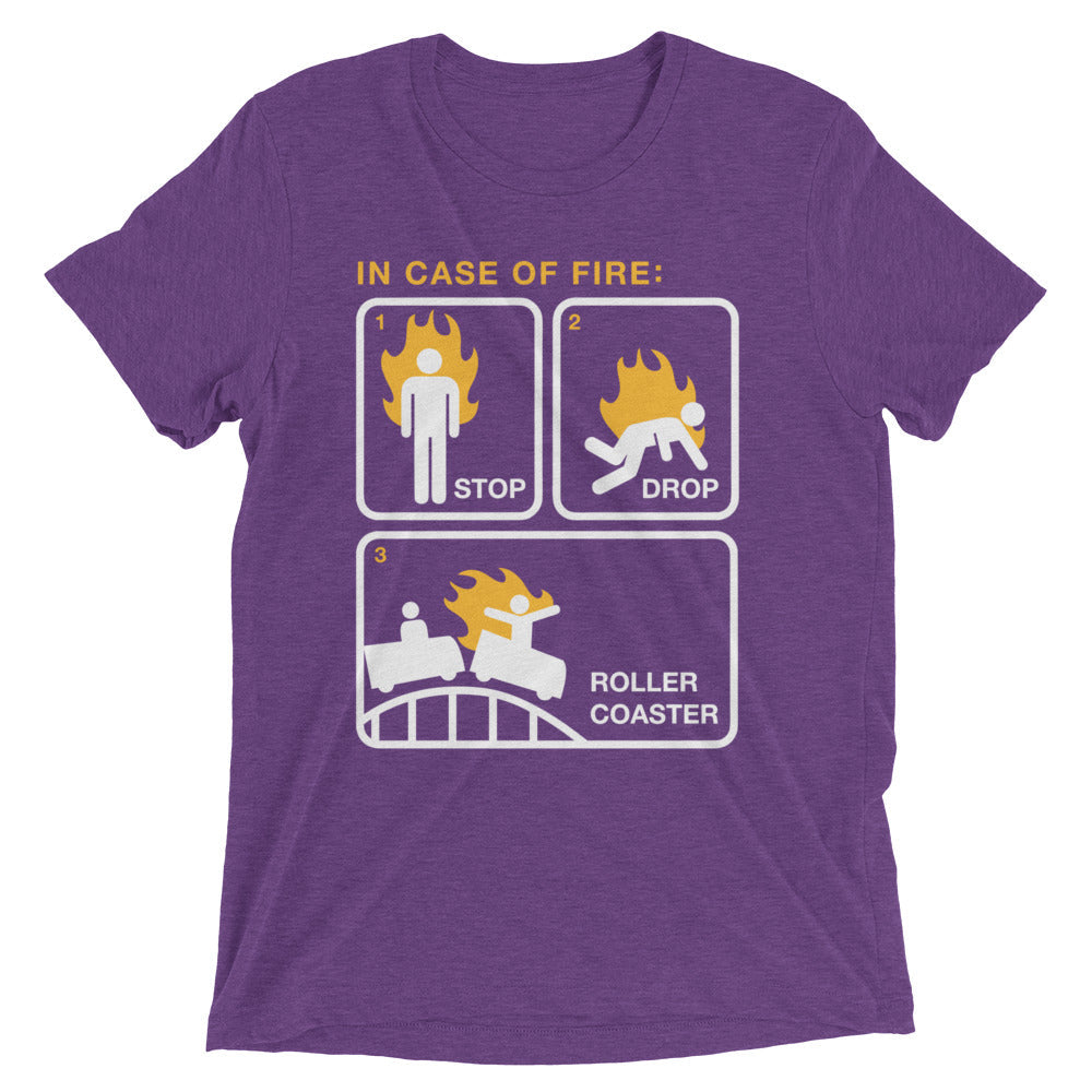 Stop Drop Roller Coaster Men's Tri-Blend Tee Hoodie, Sweatshirt | CoreVibeTees.com (Image 5)
