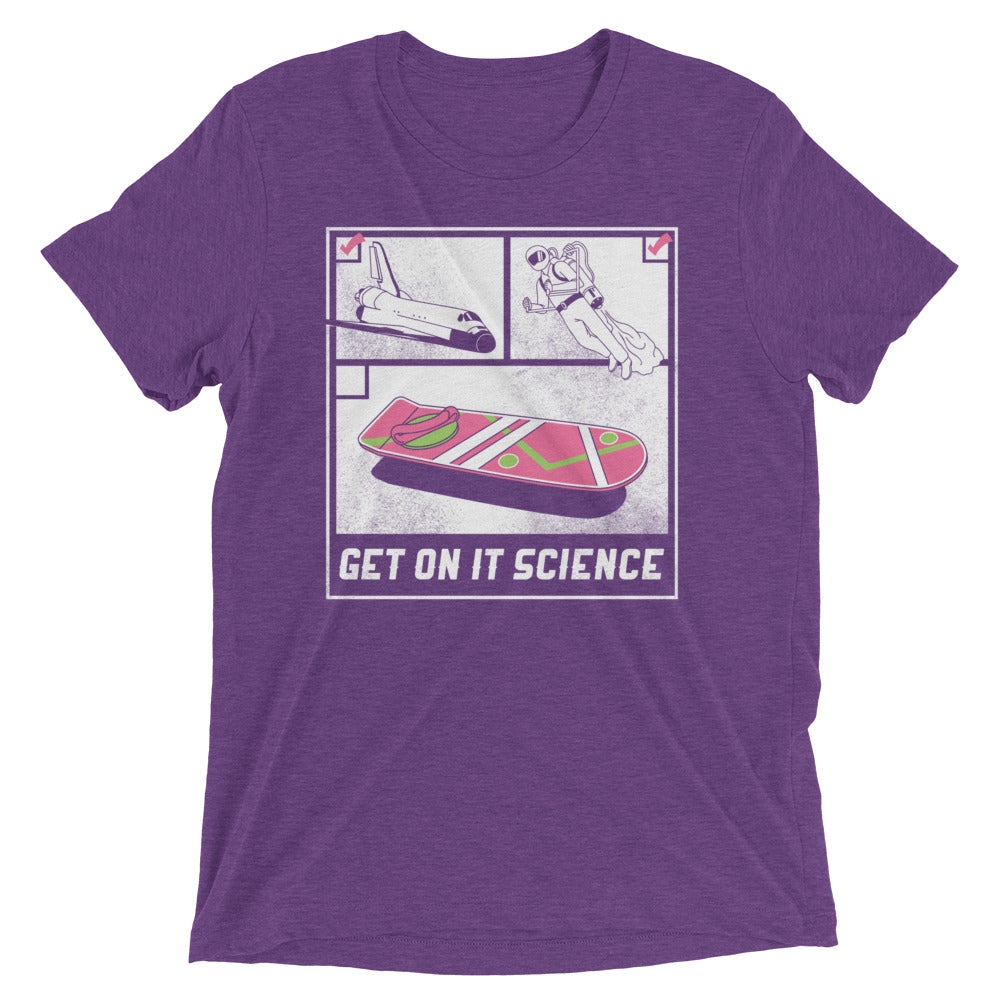 Get On It Science Men's Tri-Blend Tee Hoodie, Sweatshirt | CoreVibeTees.com (Image 3)