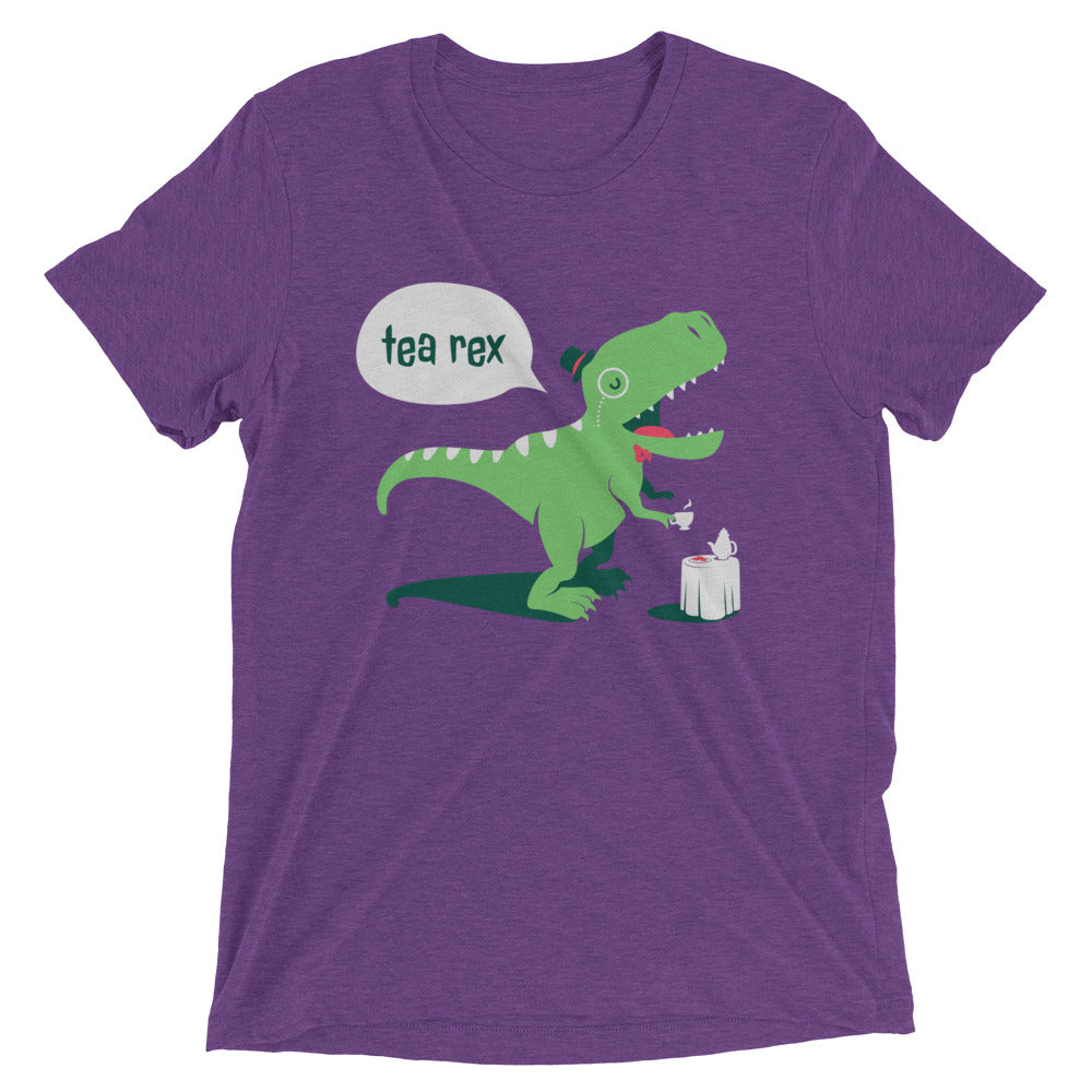 Tea Rex Men's Tri-Blend Tee Hoodie, Sweatshirt | CoreVibeTees.com (Image 3)