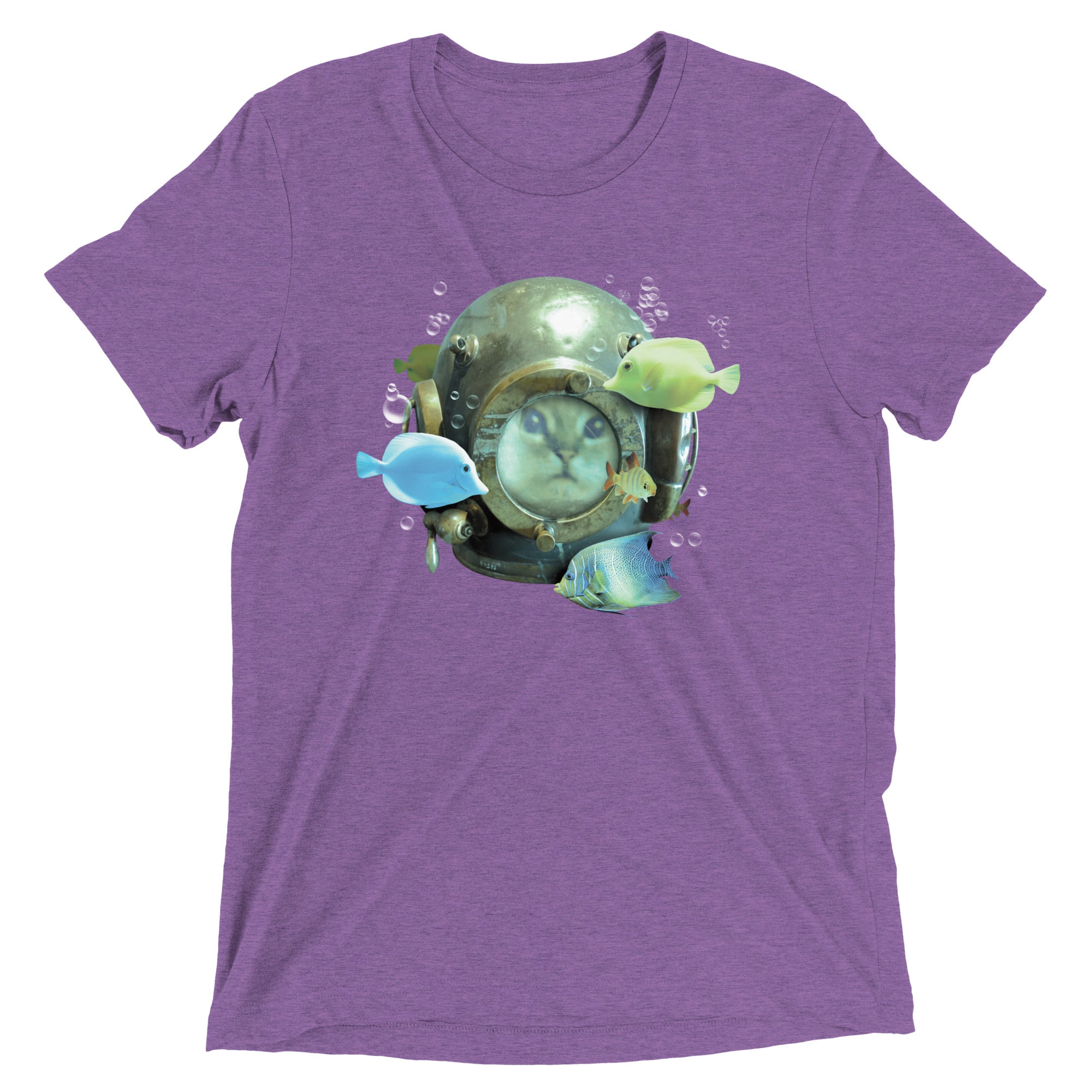 20,000 Purrrs Under The Sea Men's Tri-Blend Tee Hoodie, Sweatshirt | CoreVibeTees.com (Image 4)