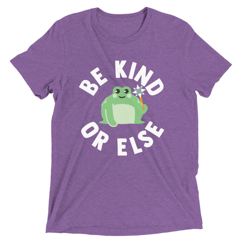 Be Kind Or Else Men's Tri-Blend Tee Hoodie, Sweatshirt | CoreVibeTees.com (Image 5)