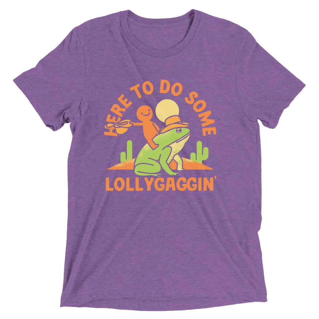 Here To Do Some Lollygaggin Men's Tri-Blend Tee Hoodie, Sweatshirt | CoreVibeTees.com (Image 5)