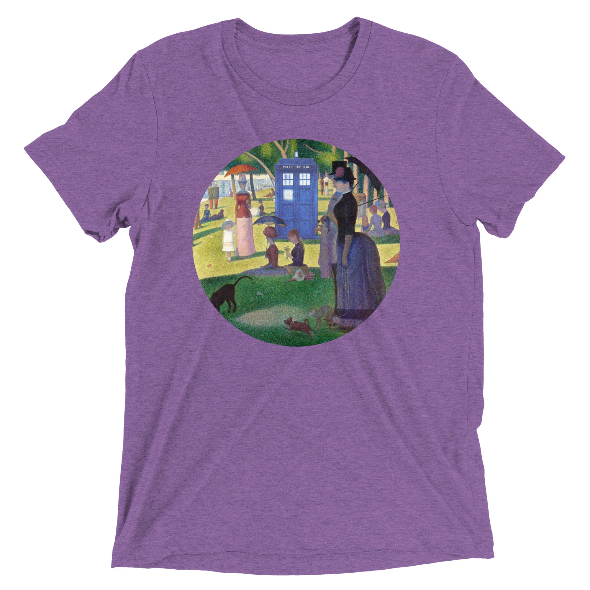 Tardis On La Grande Men's Tri-Blend Tee Hoodie, Sweatshirt | CoreVibeTees.com (Image 4)