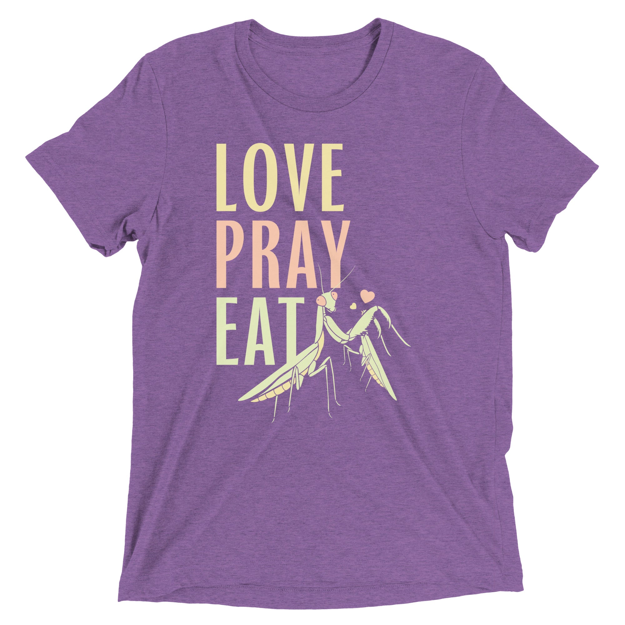 Love Pray Eat Men's Tri-Blend Tee Hoodie, Sweatshirt | CoreVibeTees.com (Image 5)