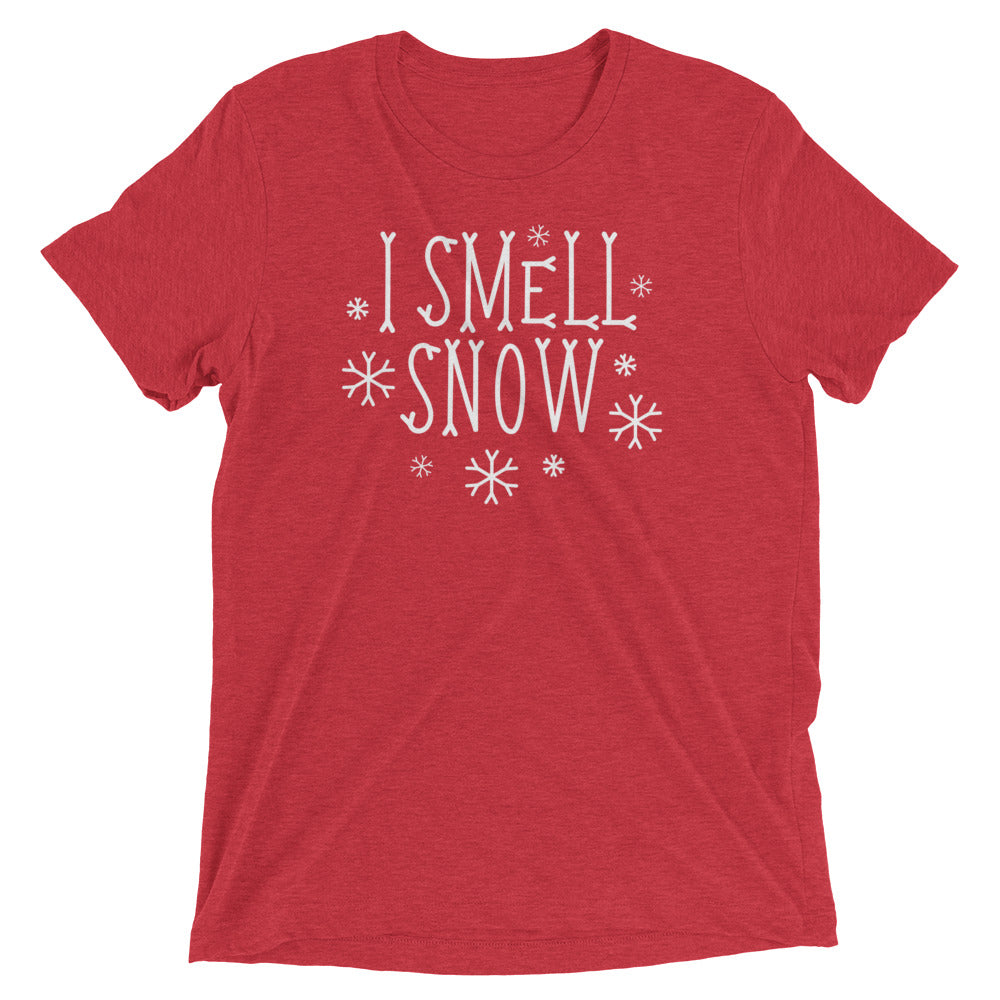 I Smell Snow Men's Tri-Blend Tee Hoodie, Sweatshirt | CoreVibeTees.com (Image 5)