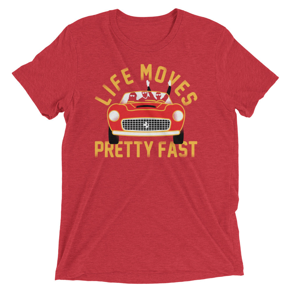 Life Moves Pretty Fast Men's Tri-Blend Tee Hoodie, Sweatshirt | CoreVibeTees.com (Image 1)