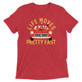 Life Moves Pretty Fast Men's Tri-Blend Tee Hoodie, Sweatshirt | CoreVibeTees.com (Image 1)