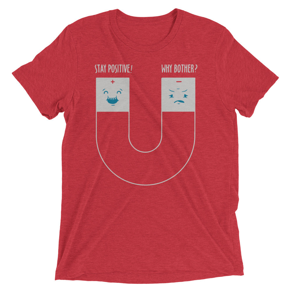 Stay Positive Men's Tri-Blend Tee Hoodie, Sweatshirt | CoreVibeTees.com (Image 1)