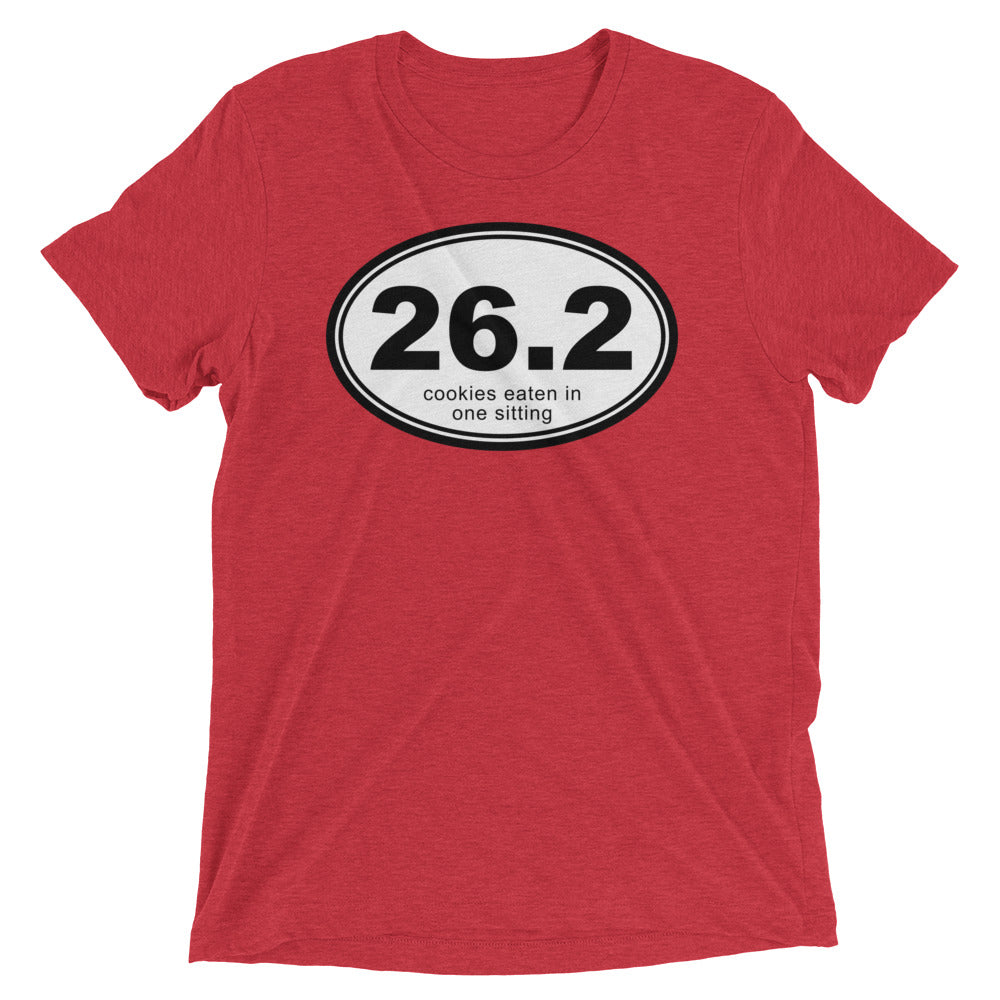 26.2 Cookies Eaten In One Sitting Men's Tri-Blend Tee Hoodie, Sweatshirt | CoreVibeTees.com (Image 4)