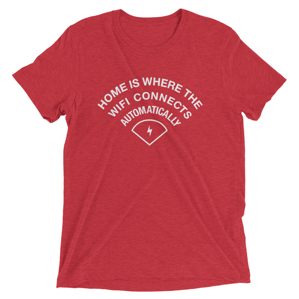 Home Is Where The WiFI Connects Automatically Men's Tri-Blend Tee Hoodie, Sweatshirt | CoreVibeTees.com (Image 5)