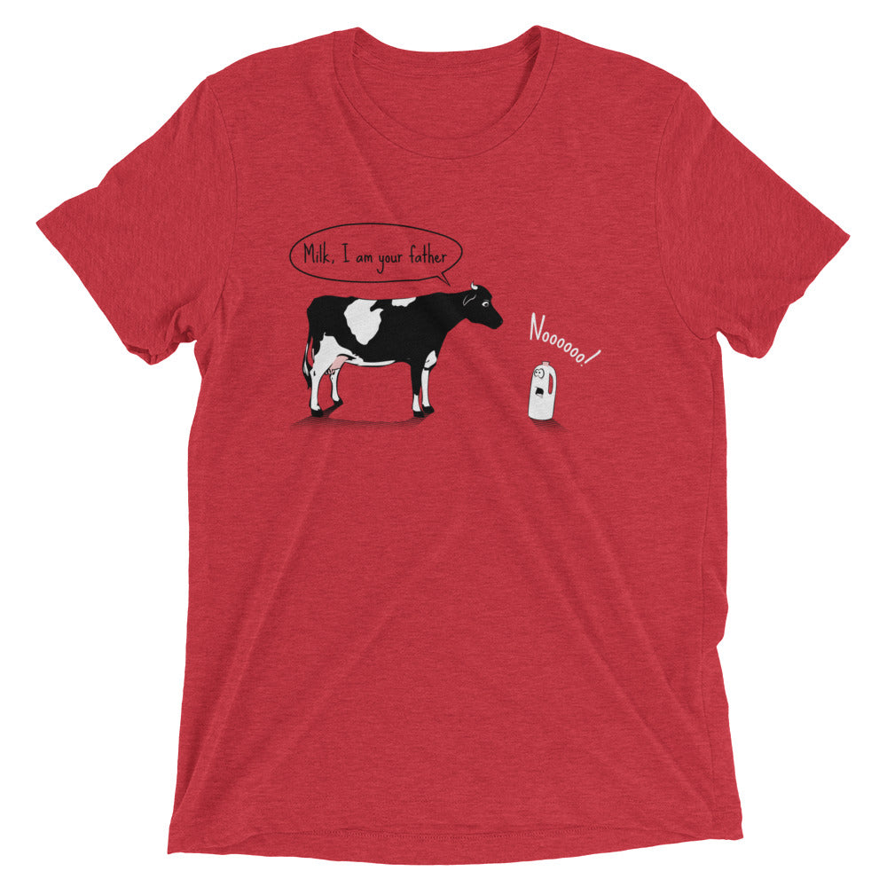 Milk, I am your father Men's Tri-Blend Tee Hoodie, Sweatshirt | CoreVibeTees.com (Image 2)
