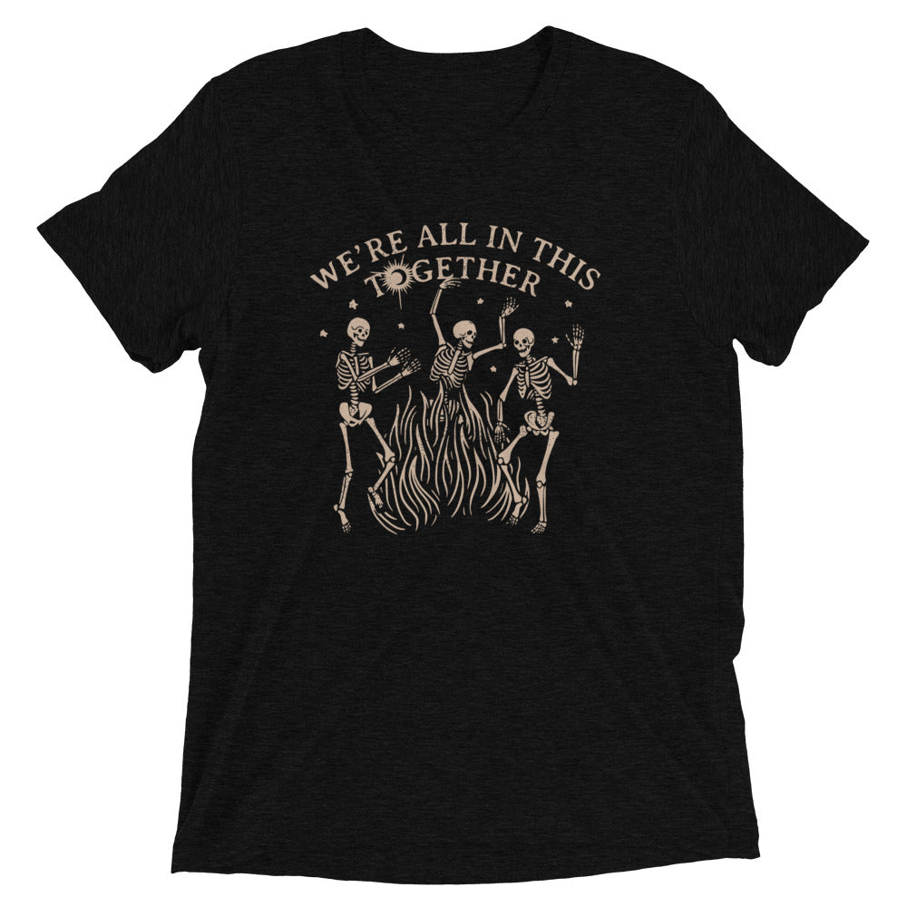 We're All In This Together Men's Tri-Blend Tee Hoodie, Sweatshirt | CoreVibeTees.com (Image 1)