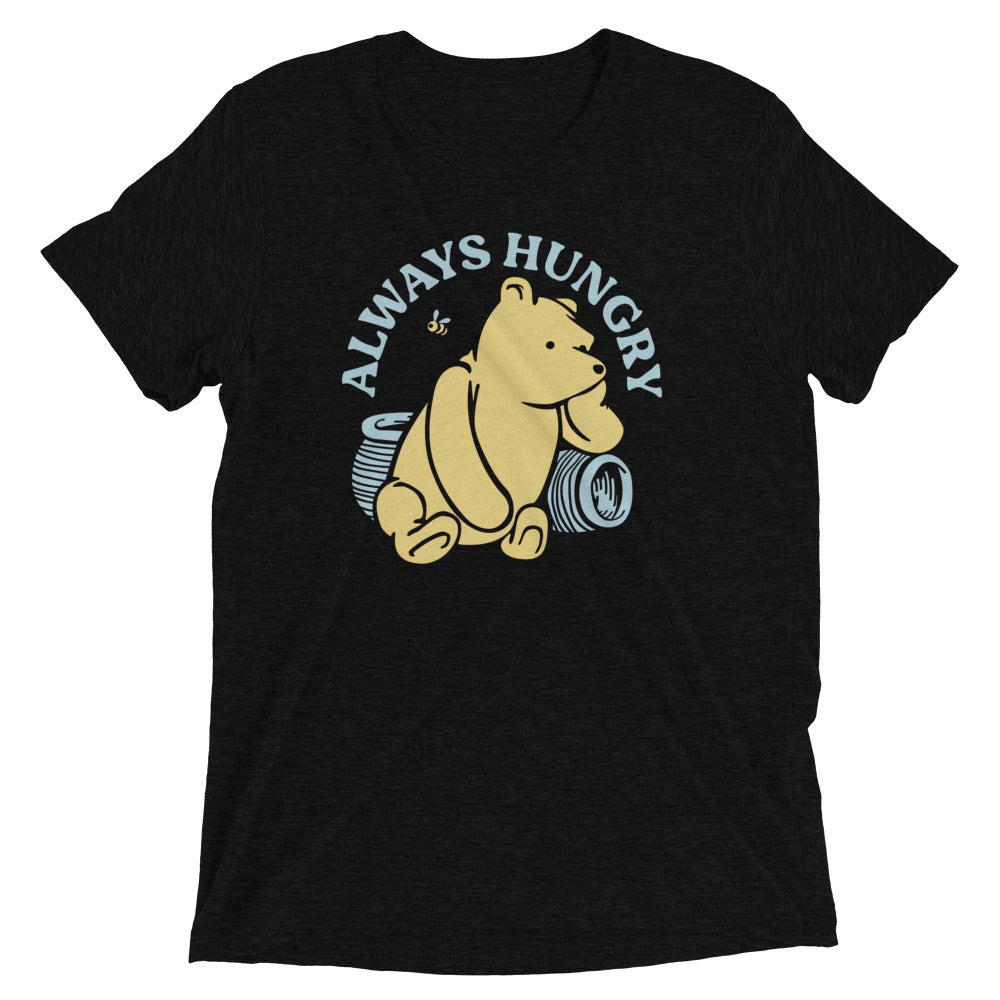 Always Hungry Men's Tri-Blend Tee Hoodie, Sweatshirt | CoreVibeTees.com (Image 2)