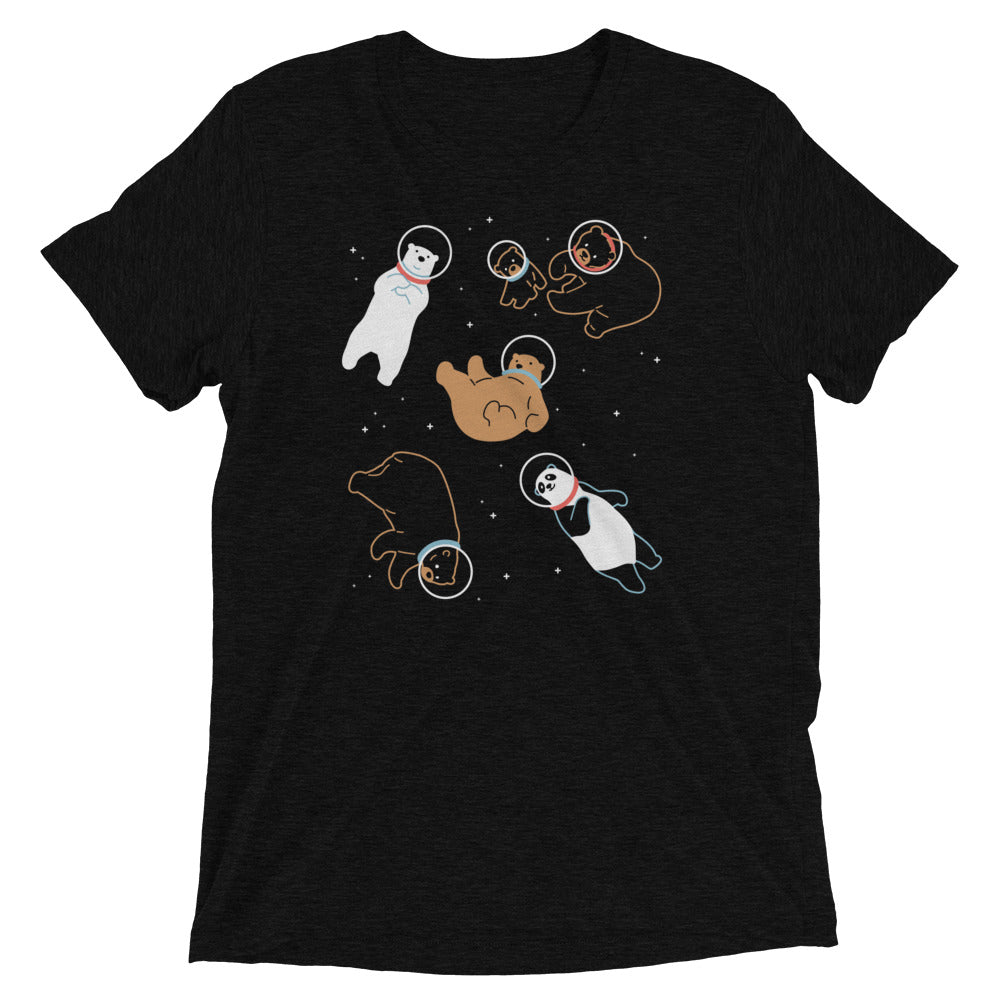 Bears In Space Men's Tri-Blend Tee Hoodie, Sweatshirt | CoreVibeTees.com (Image 1)