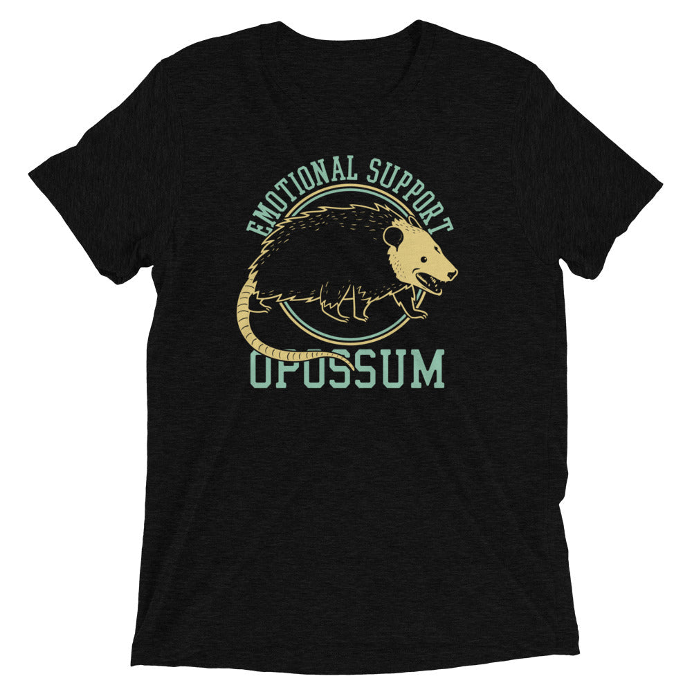 Emotional Support Opossum Men's Tri-Blend Tee Hoodie, Sweatshirt | CoreVibeTees.com (Image 1)