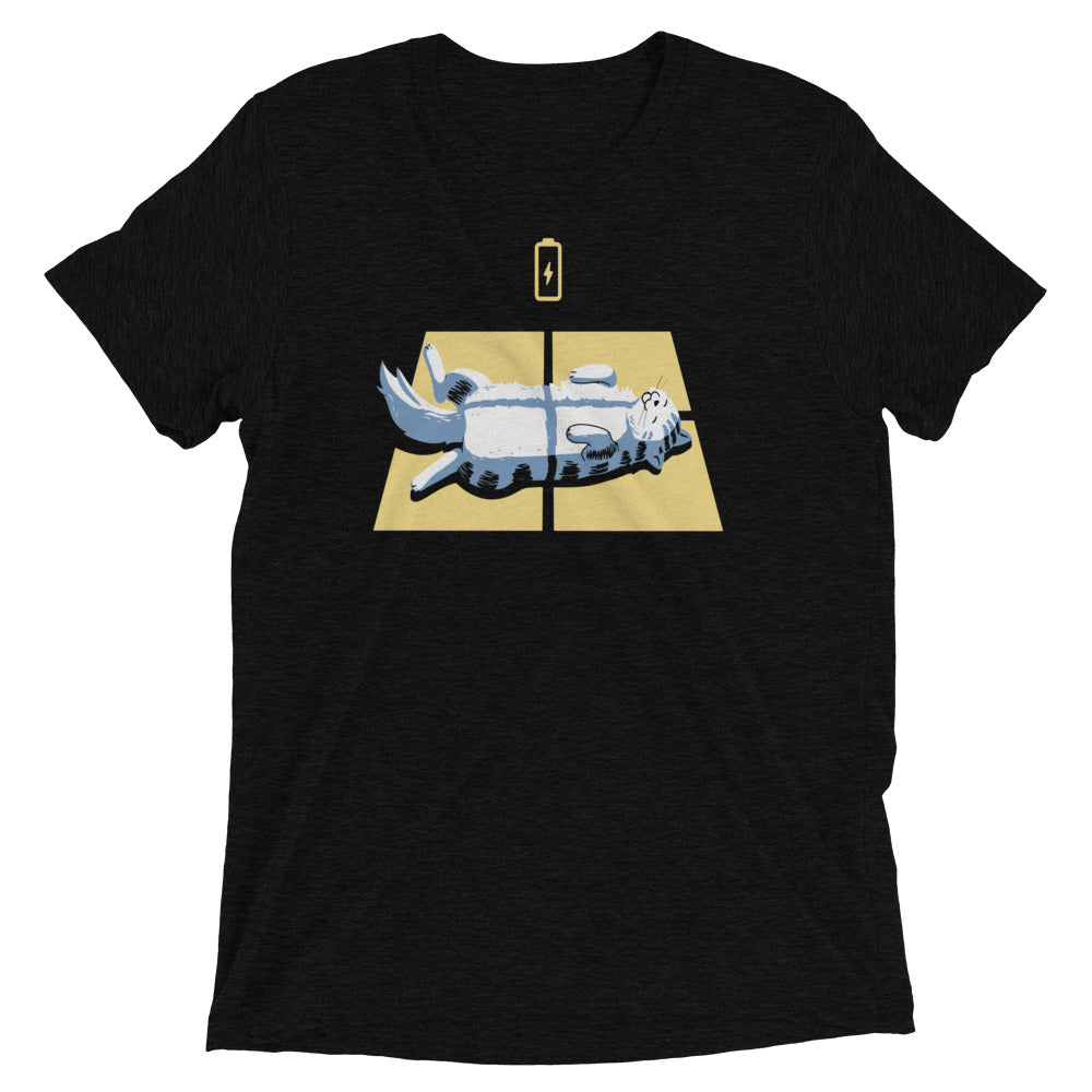 Solar Charging Men's Tri-Blend Tee Hoodie, Sweatshirt | CoreVibeTees.com (Image 2)