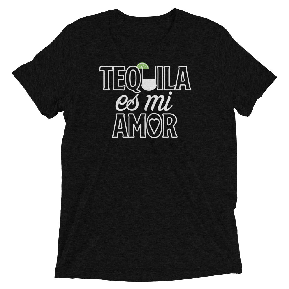Tequila Es Mi Amor Men's Tri-Blend Tee Hoodie, Sweatshirt | CoreVibeTees.com (Image 2)