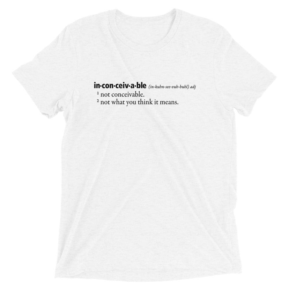 Inconceivable Definition Men's Tri-Blend Tee Hoodie, Sweatshirt | CoreVibeTees.com (Image 5)