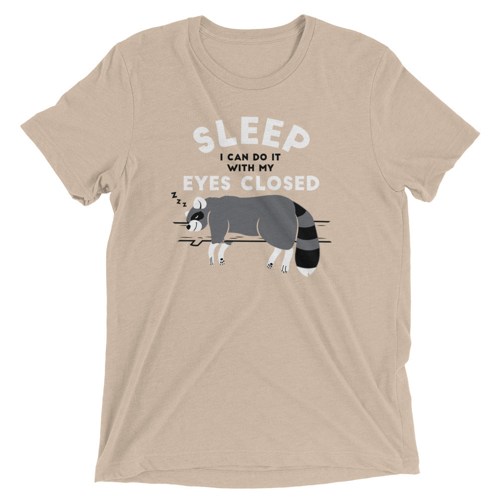 Sleep I Can Do It With My Eyes Closed Men's Tri-Blend Tee Hoodie, Sweatshirt | CoreVibeTees.com (Image 5)