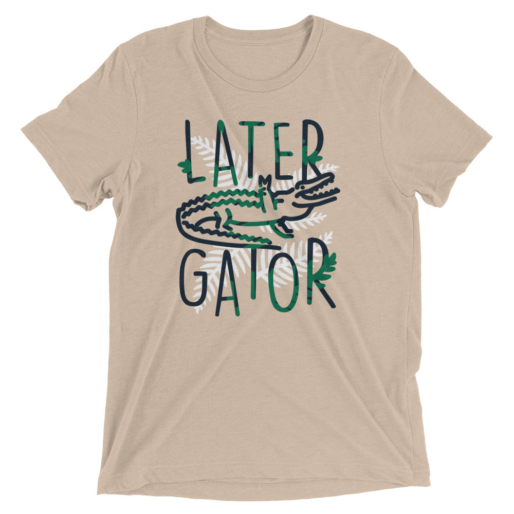 Later Gator Men's Tri-Blend Tee Hoodie, Sweatshirt | CoreVibeTees.com (Image 4)